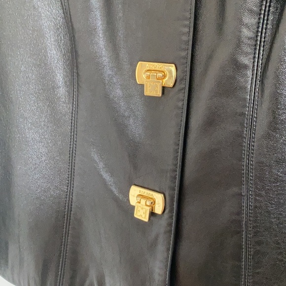 Escada Vintage Leather Blazer - 38 - Picture 3 of 14